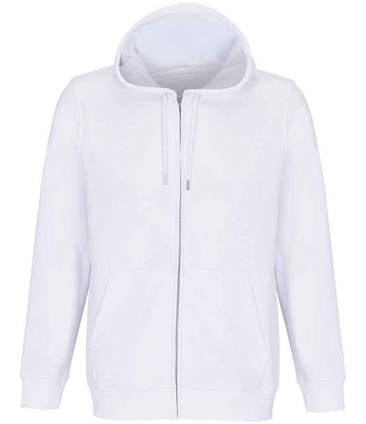 SOLS 04237 Calipso Full Zip Hoodie in White