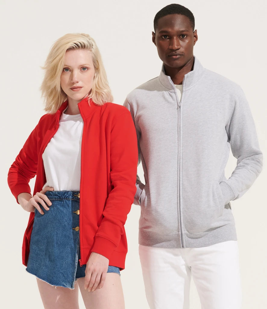 SOLS 04240 SOL'S Unisex Cooper Full Zip Sweat Jacket in Bright Red