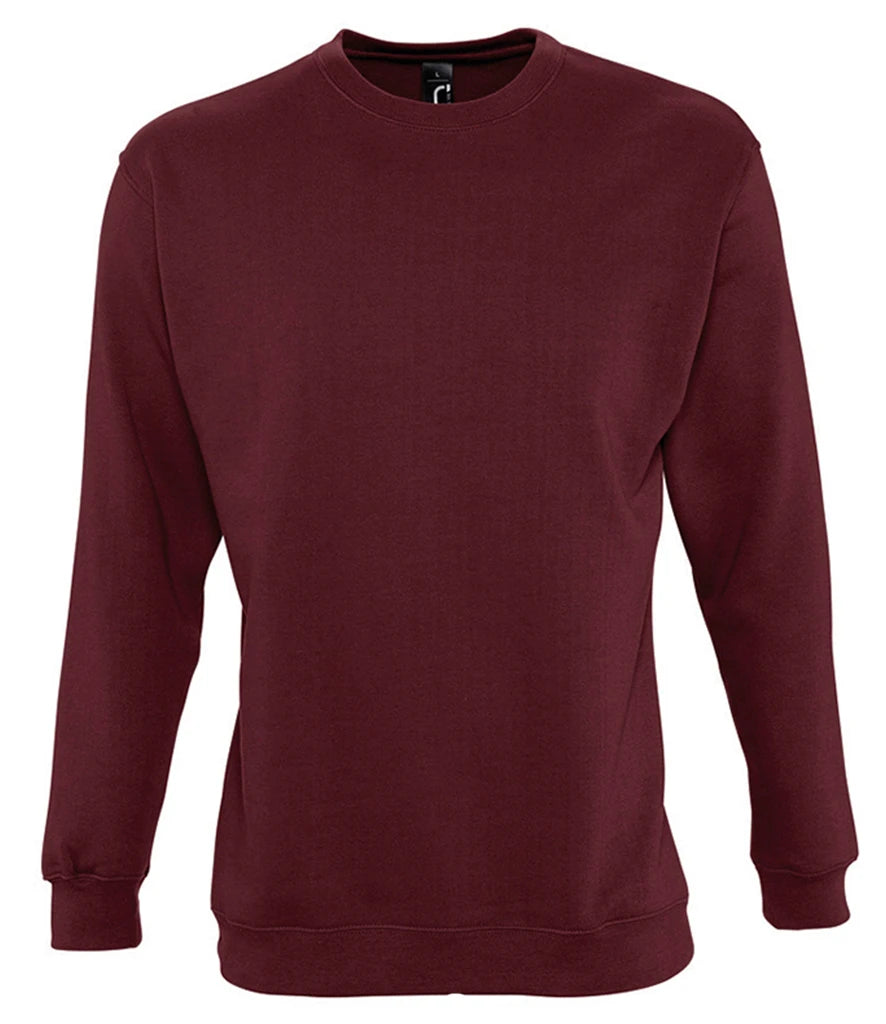 SOLS 13250 SOL'S Unisex New Supreme Sweatshirt in Burgundy