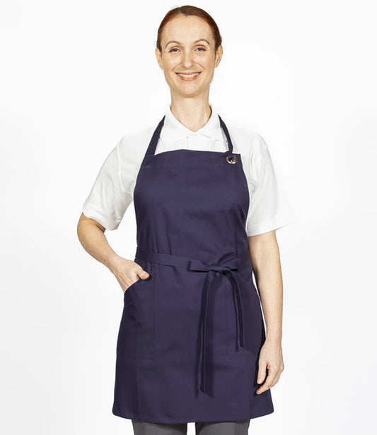 Dennys DE142 Canvas Apron with Metal Eyelets in Navy