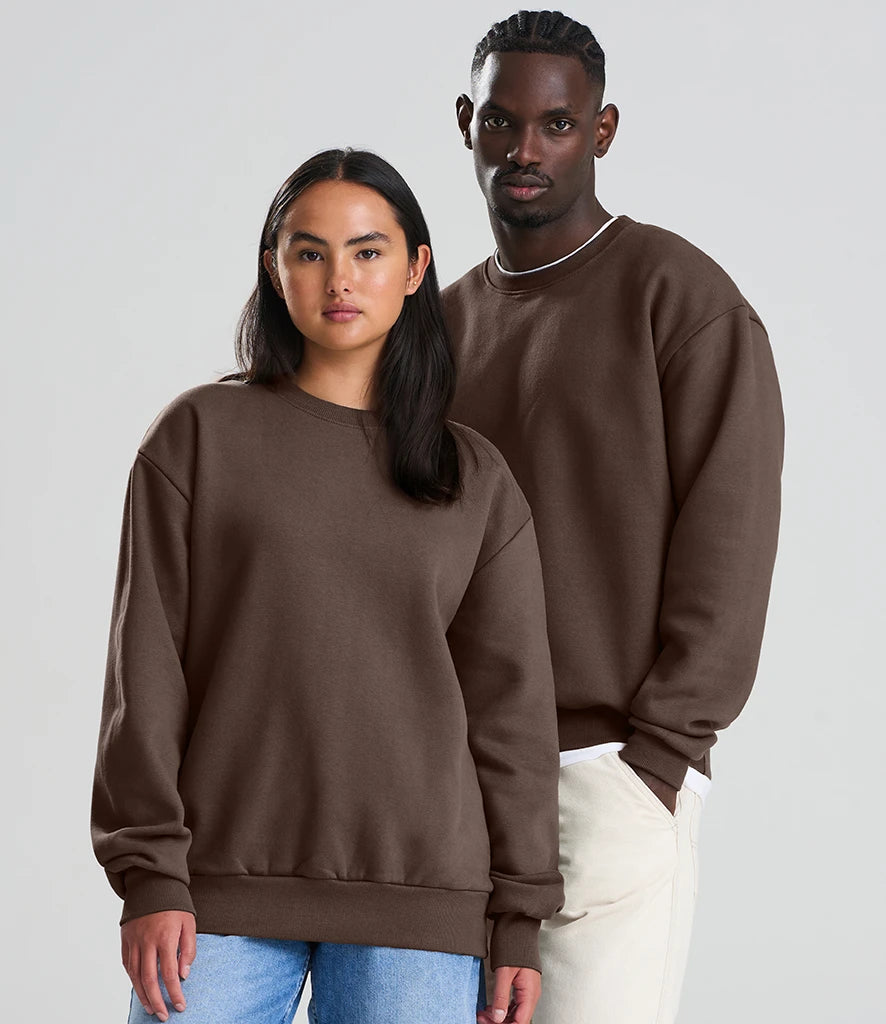 Just Hoods JH123 AWDis Signature Heavyweight Sweatshirt in Espresso