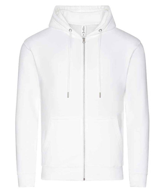 Just Hoods JH250 Organic Zoodie in Arctic White