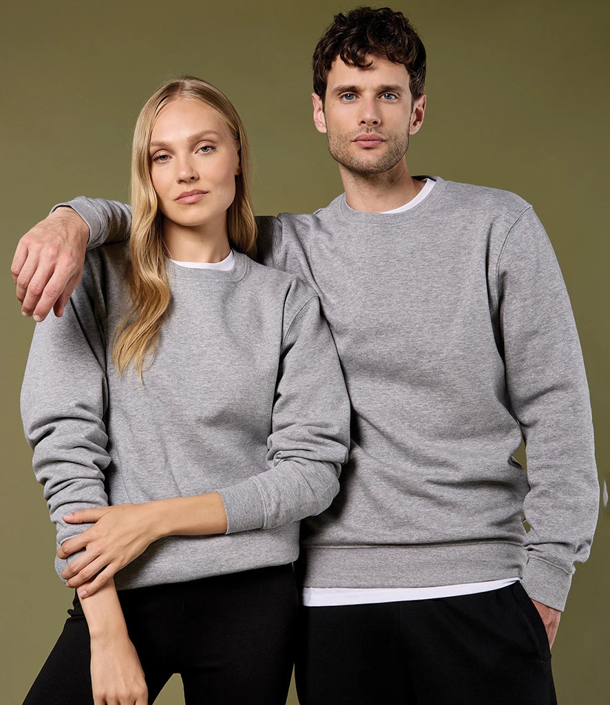 Kustom Kit K332 Kustom Kit Regular Fit Sweatshirt in Heather Grey