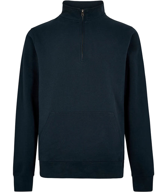 Kustom Kit K339 Kustom Kit Regular Fit 1/4 Zip Piqué Sweatshirt in Navy
