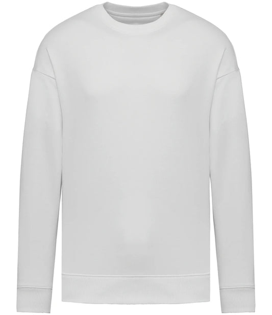 Native Spirit NS407 Native Spirit Unisex Oversized Sweatshirt in White