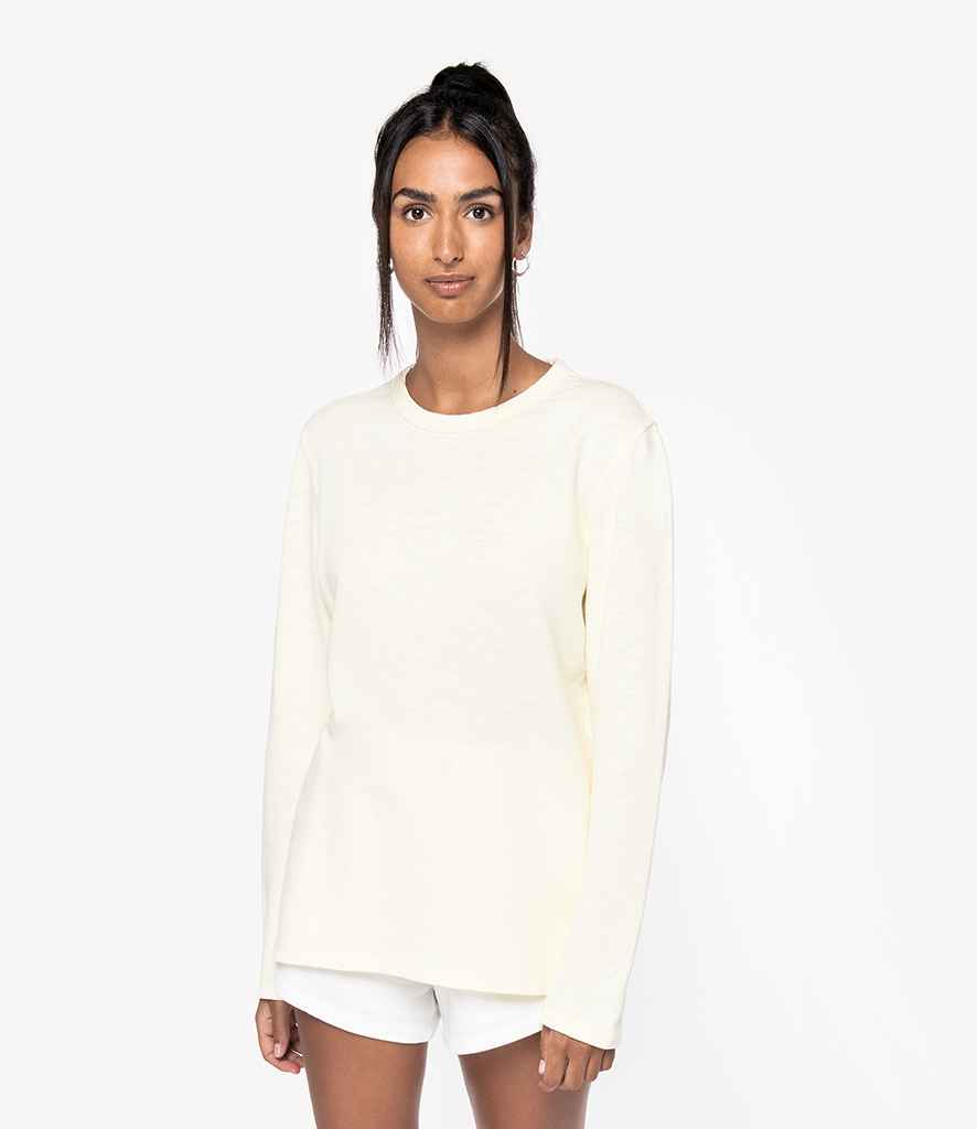 Native Spirit NS418 Native Spirit Unisex Sweatshirt in Washed Lemon Citrus