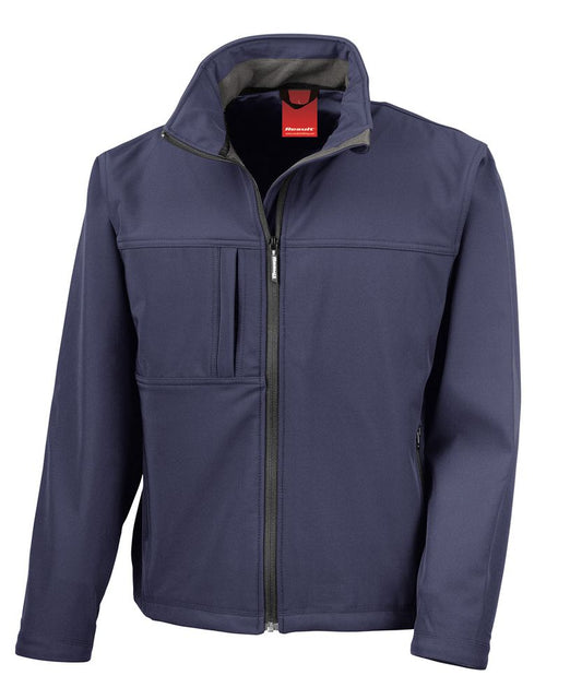 Result RS121M classic softshell jacket in navy
