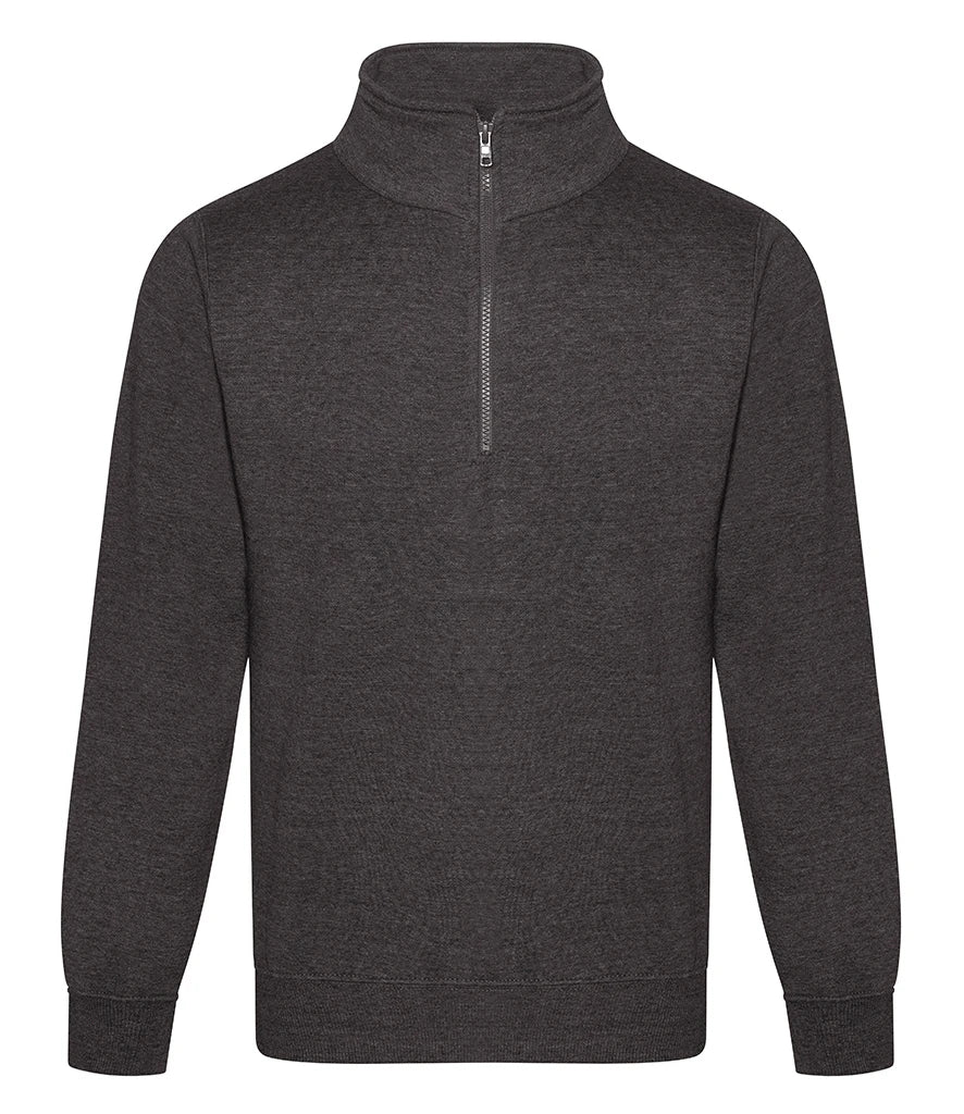 PRO RTX RX305 Pro RTX Pro 1/4 Neck Zip Sweatshirt in Charcoal
