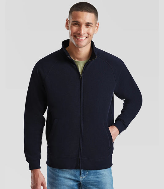 Fruit of the Loom SSE92 Fruit of the Loom Premium Sweat Jacket in Deep Navy