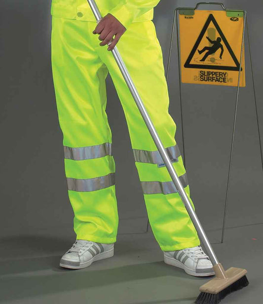 Yoko YK300 Hi-Vis Poly/Cotton Work Trousers