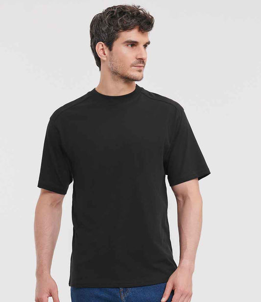 Russell Athletic 010M Heavyweight T-Shirt in Black