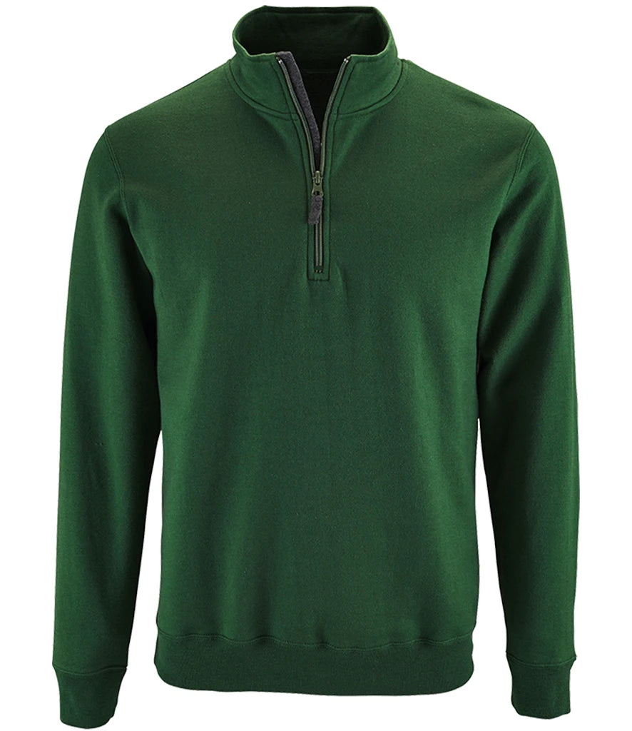 SOLS 02088 SOL'S Stan Contrast Zip Neck Sweatshirt