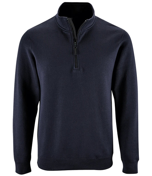 SOLS 02088 SOL'S Stan Contrast Zip Neck Sweatshirt