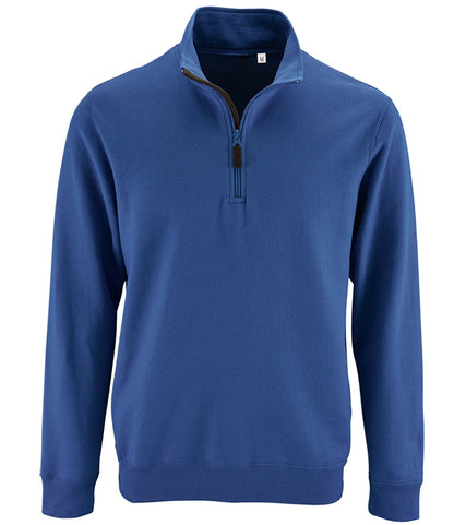 SOLS 02088 SOL'S Stan Contrast Zip Neck Sweatshirt
