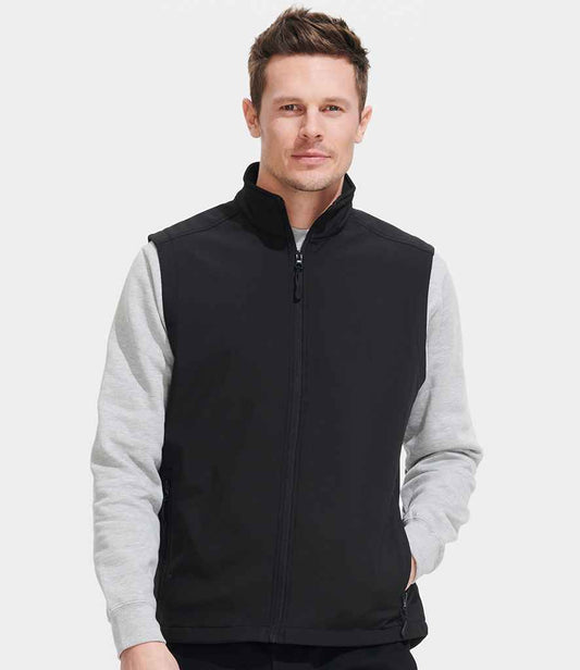 SOLS 02887 SOL'S Race Soft Shell Bodywarmer in Black