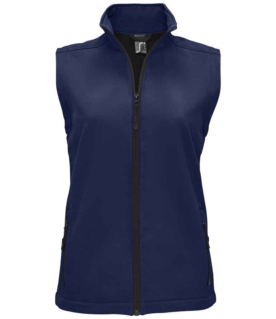 SOLS 02888 SOL'S Ladies Race Soft Shell Bodywarmer in French Navy