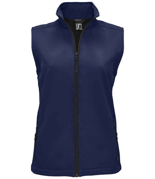 SOLS 02888 SOL'S Ladies Race Soft Shell Bodywarmer in French Navy