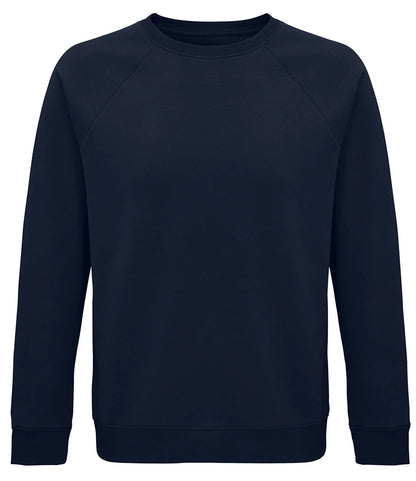 SOLS 03567 SOL'S Unisex Space Organic Raglan Sweatshirt in French Navy