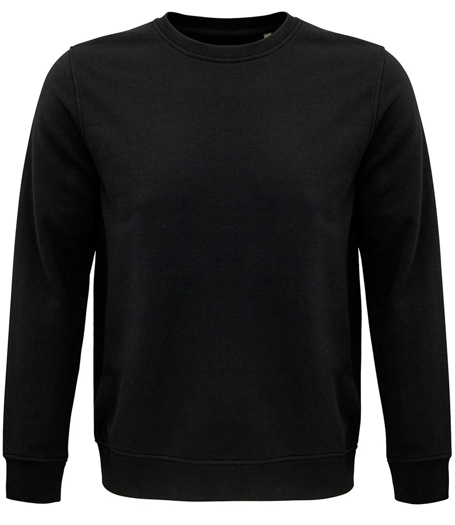 SOLS 03574 SOL'S Unisex Comet Organic Sweatshirt in Black