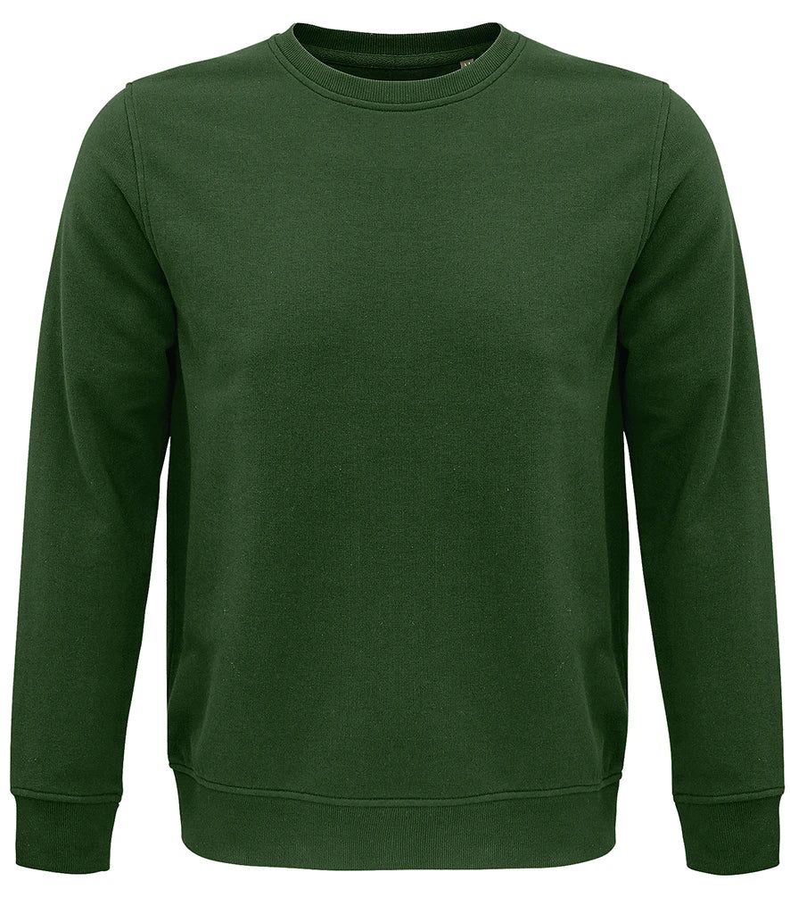 SOLS 03574 SOL'S Unisex Comet Organic Sweatshirt in Bottle Green