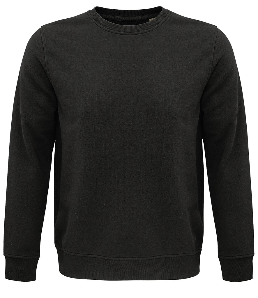 SOLS 03574 SOL'S Unisex Comet Organic Sweatshirt in Deep Charcoal