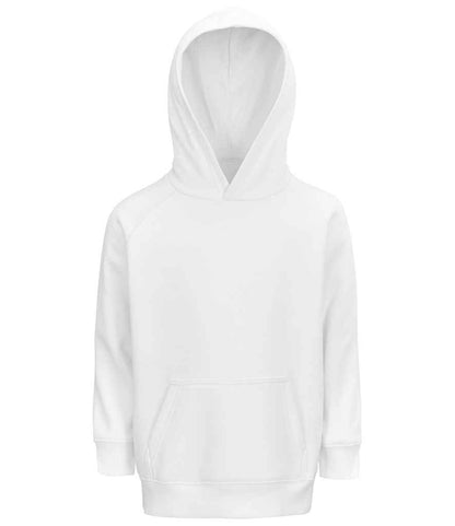 SOLS 03576 Kids Stellar Organic Hoodie in White