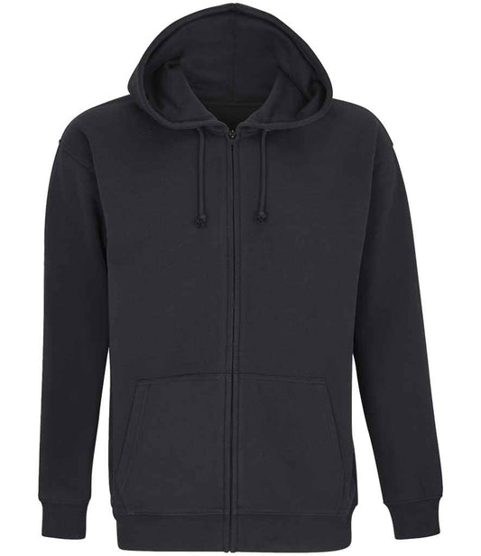 SOLS 03812 Carter Full Zip Hoodie in Black