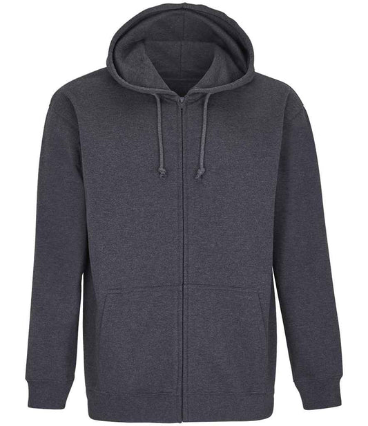 SOLS 03812 Carter Full Zip Hoodie in Charcoal Marl