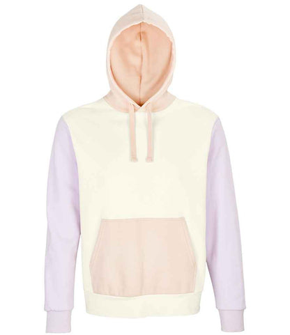 SOLS 03818 Collins Organic Contrast Hoodie in Off White