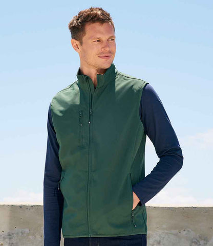 SOLS 03825 SOL'S Falcon Recycled Soft Shell Bodywarmer in Forest Green