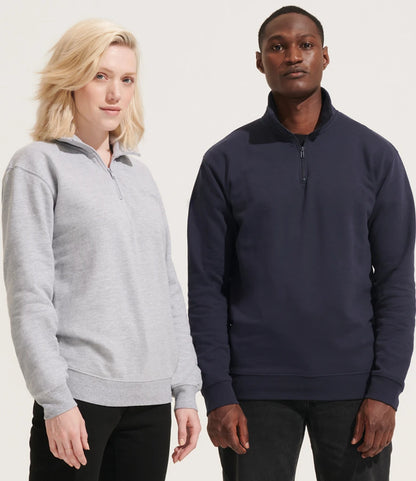SOLS 04234 SOL'S Unisex Conrad 1/4 Zip Sweatshirt in French Navy