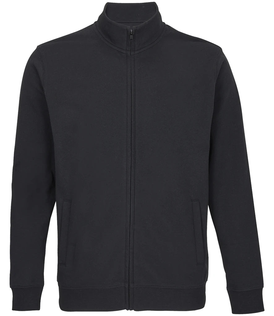 SOLS 04240 SOL'S Unisex Cooper Full Zip Sweat Jacket in Black