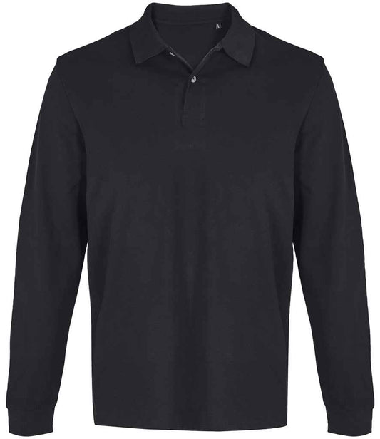 SOLS 04441 SOL'S Unisex Pacific Long Sleeve Piqué Polo Shirt