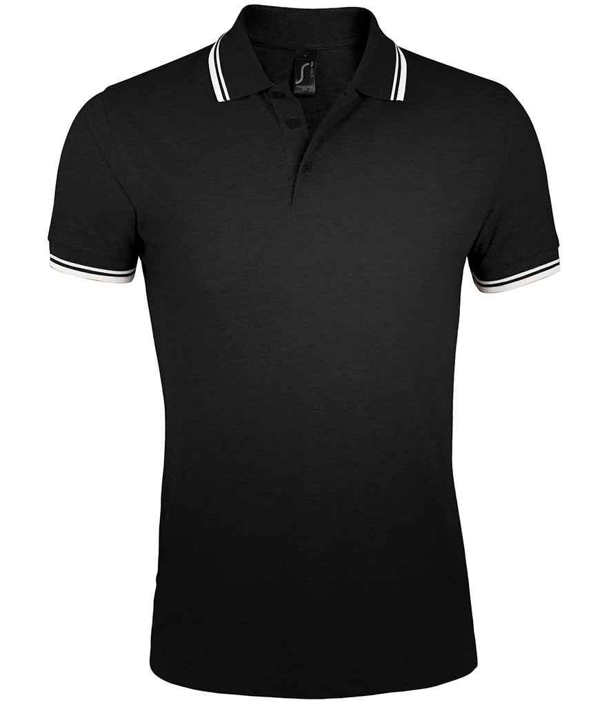 SOLS 10577 SOL'S Pasadena Tipped Cotton Piqué Polo Shirt