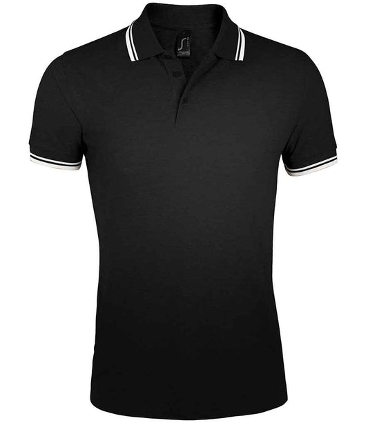 SOLS 10577 SOL'S Pasadena Tipped Cotton Piqué Polo Shirt