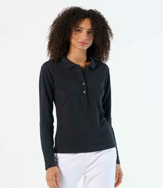 SOLS 11317 SOL'S Ladies Podium Long Sleeve Cotton Piqué Polo Shirt