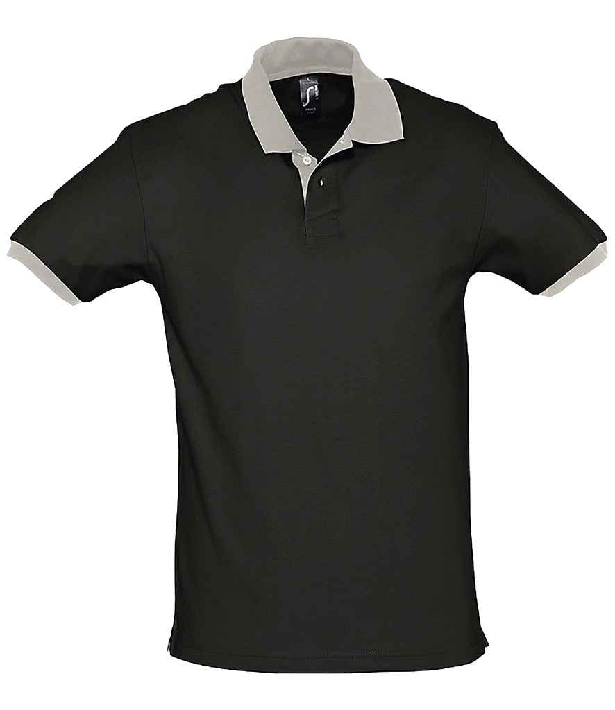SOLS 11369 SOL'S Prince Contrast Cotton Piqué Polo Shirt