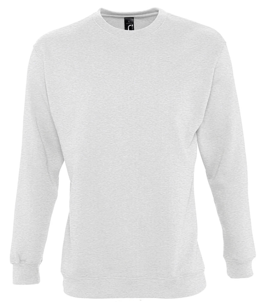 SOLS 13250 SOL'S Unisex New Supreme Sweatshirt in Ash