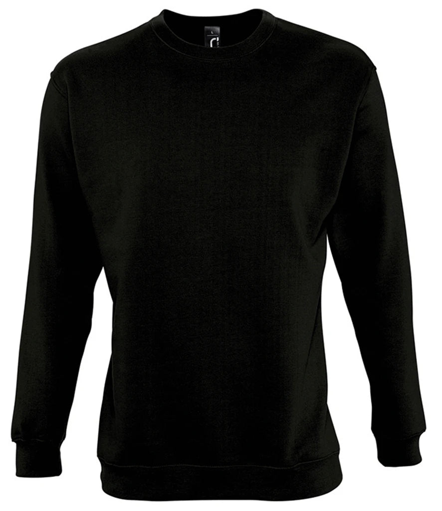 SOLS 13250 SOL'S Unisex New Supreme Sweatshirt in Black