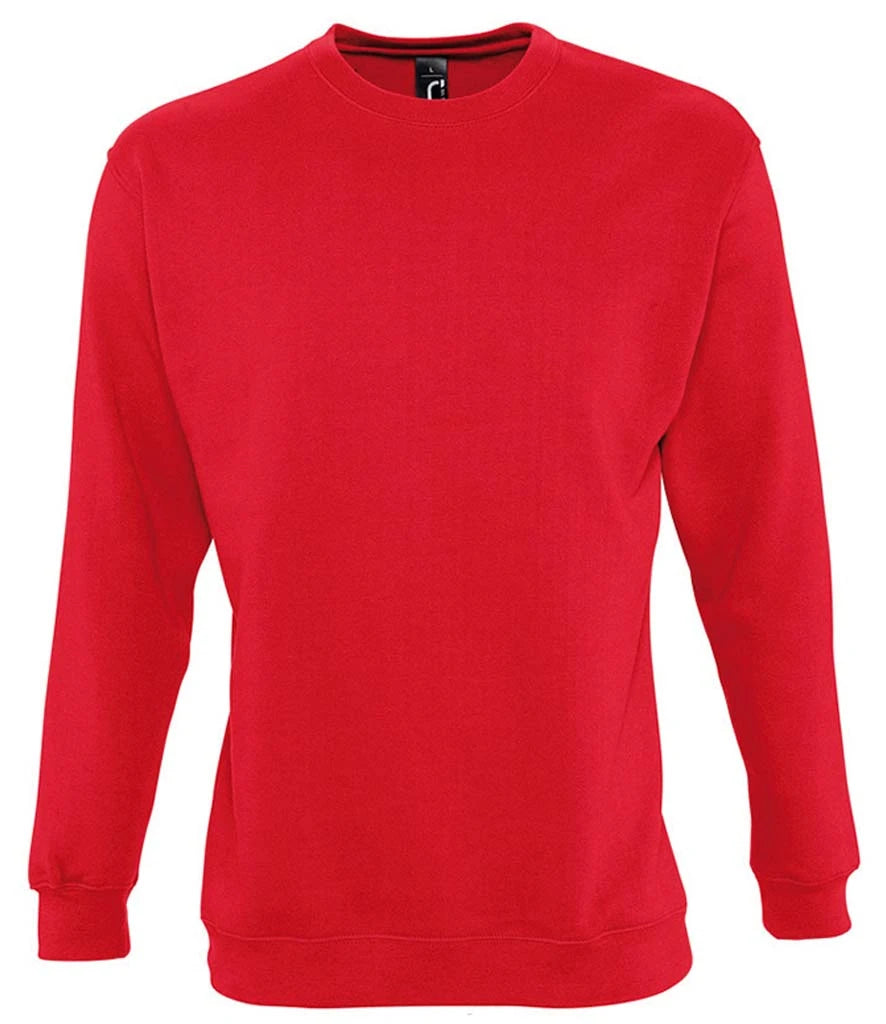 SOLS 13250 SOL'S Unisex New Supreme Sweatshirt in Red
