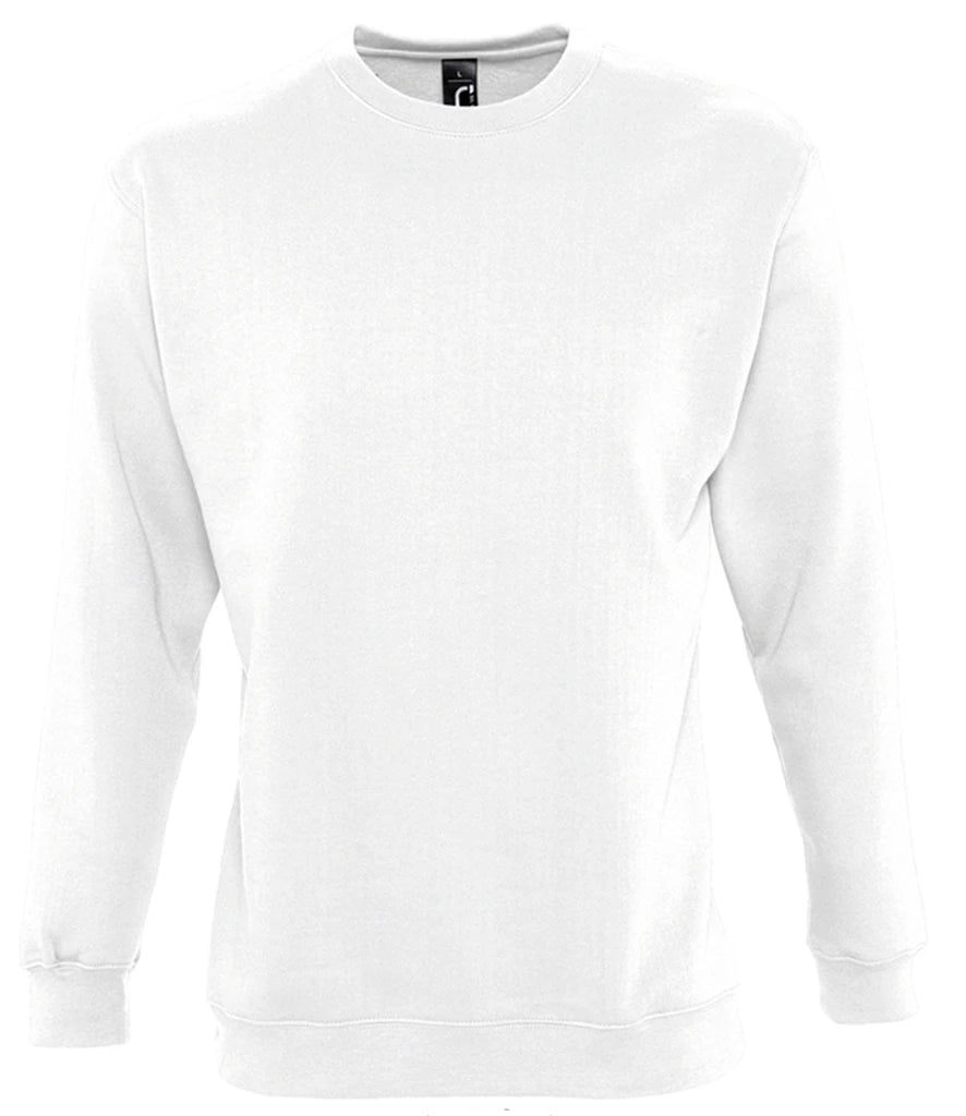 SOLS 13250 SOL'S Unisex New Supreme Sweatshirt in White