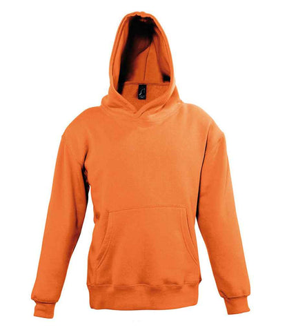 SOLS 13255 Kids Slam Hooded Sweatshirt in Orange