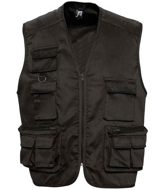 SOLS 43630 SOL'S Wild Waistcoat in Black