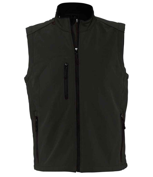 SOLS 46601 SOL'S Rallye Soft Shell Bodywarmer in Black