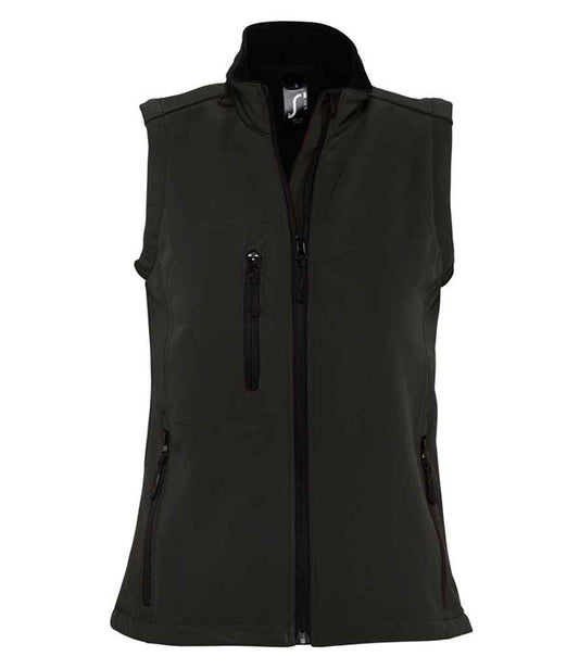 SOLS 46801 SOL'S Ladies Rallye Soft Shell Bodywarmer in Black