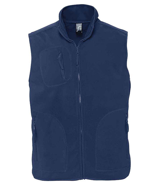 SOLS 51000 SOL'S Unisex Norway Fleece Bodywarmer in Navy