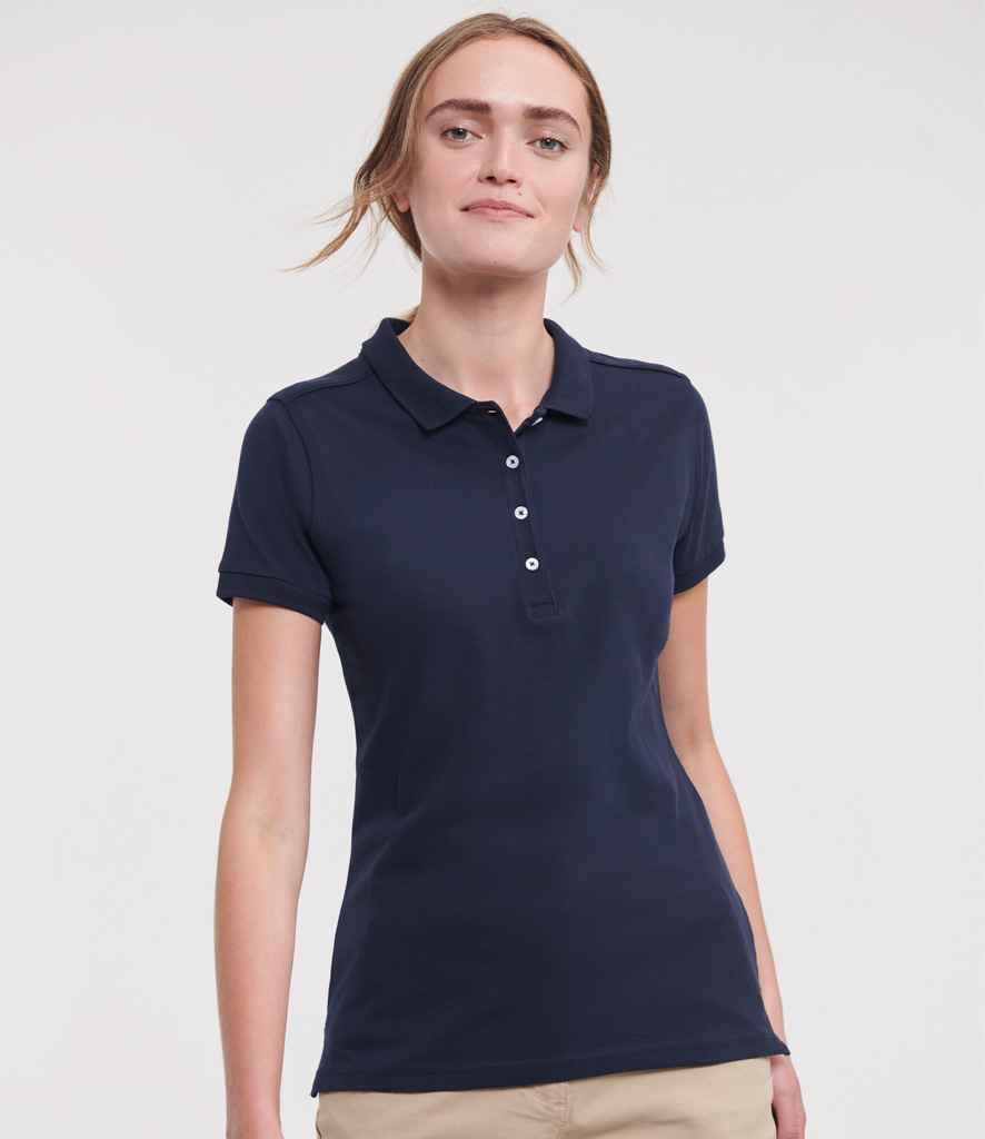 Russell Athletic 566F Ladies Stretch Piqué Polo Shirt
