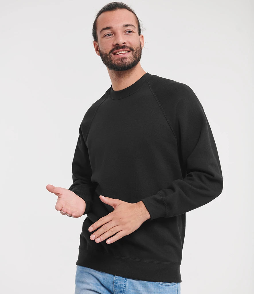 Russell Athletic 762M Russell Athletic Raglan Sweatshirt in Black