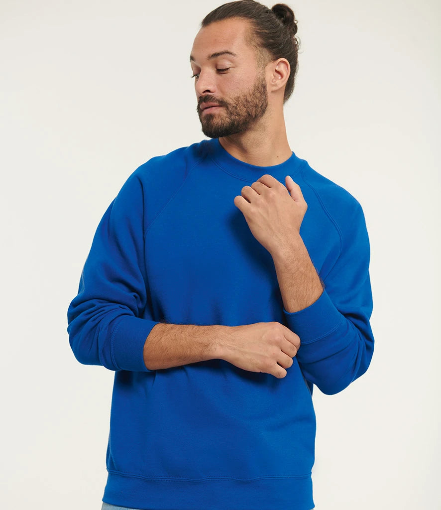 Russell Athletic 762M Russell Athletic Raglan Sweatshirt in Bright Royal