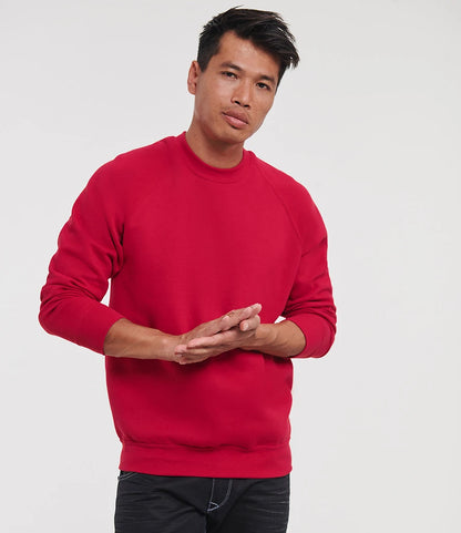 Russell Athletic 762M Russell Athletic Raglan Sweatshirt in Classic Red